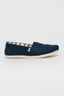 Espadrilky Toms tmavomodrá farba galéria