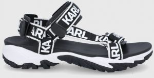 Sandále Karl Lagerfeld pánske, čierna farba