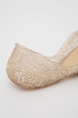 Baleríny Melissa béžová farba, na plochom podpätku galéria