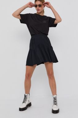 Sukňa The Kooples čierna farba, mini, áčkový strih