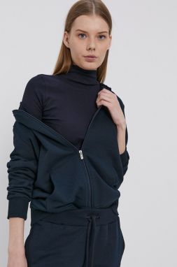 Mikina Cross Jeans dámska, tmavomodrá farba, jednofarebná