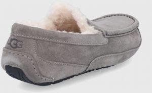 Kožené papuče UGG šedá farba galéria