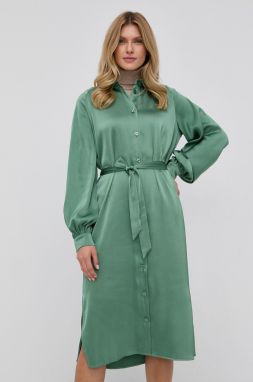 Šaty Samsoe Samsoe zelená farba, midi, oversize galéria