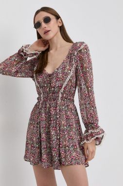 Šaty For Love & Lemons mini, áčkový strih