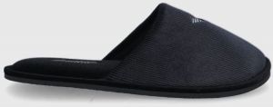 Papuče EA7 Emporio Armani čierna farba