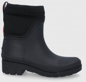 Gumáky Tommy Hilfiger dámske, čierna farba
