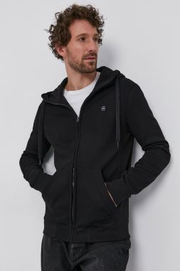 Mikina G-Star Raw pánska, čierna farba, jednofarebná
