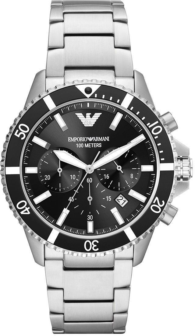 Hodinky Emporio Armani pánske, strieborná farba