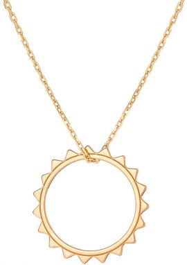 Strieborný pozlátený náhrdelník Ania Kruk Sky zlatá farba