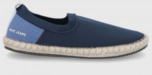 Espadrilky Pepe Jeans Tourist Slip On Knit tmavomodrá farba