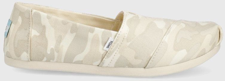 Espadrilky Toms Alpargata béžová farba,
