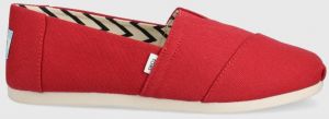 Espadrilky Toms Alpargata červená farba galéria