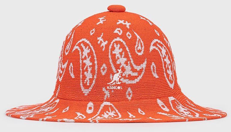Klobúk Kangol oranžová farba,