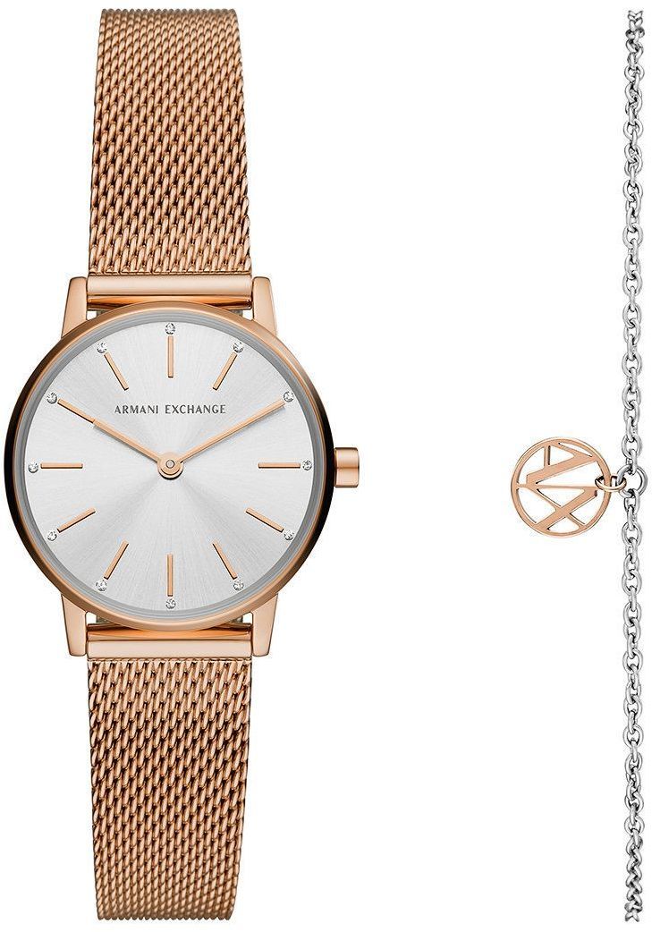 Hodinky Armani Exchange dámske, zlatá farba