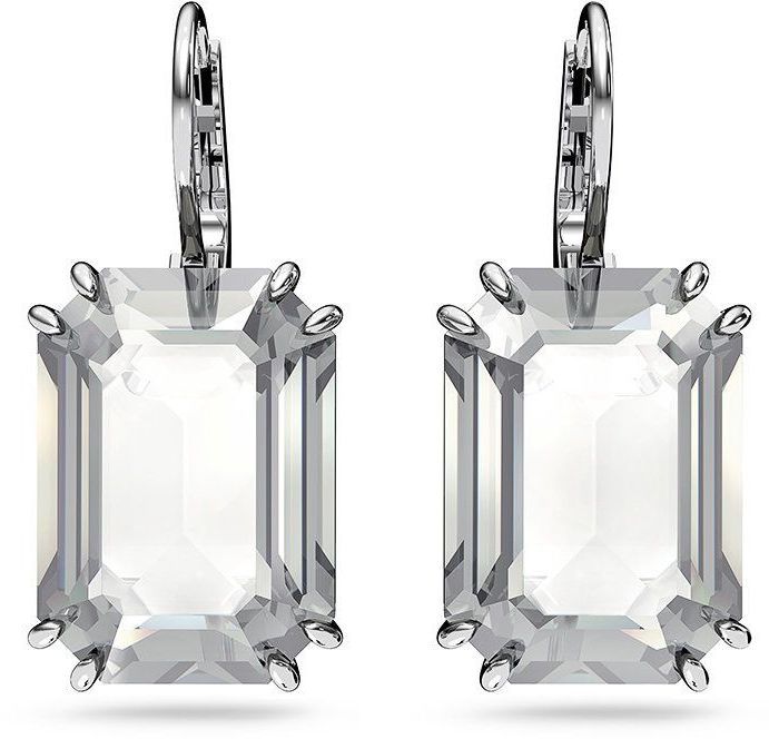 Náušnice Swarovski šedá farba