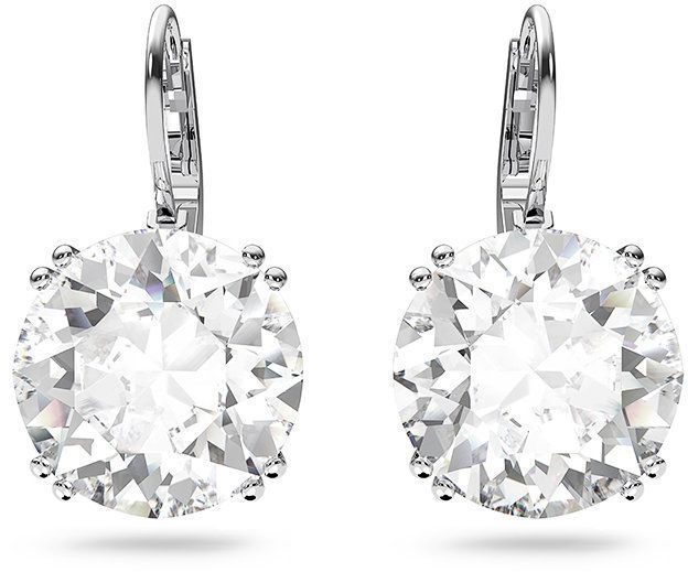 Náušnice Swarovski strieborná farba