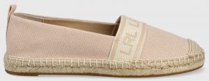 Espadrilky Lauren Ralph Lauren Caylee ružová farba,