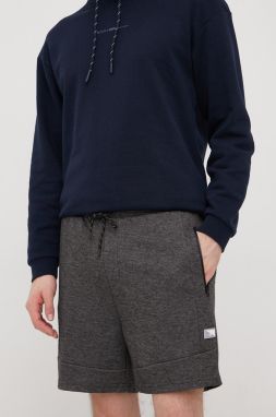 Šortky Jack & Jones pánske, šedá farba, melanžové