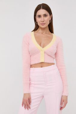 Kardigán For Love & Lemons dámsky, ružová farba, tenký