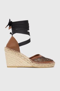 Espadrilky Pinko hnedá farba, na kline