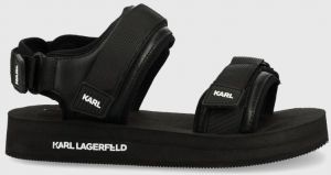 Sandále Karl Lagerfeld Atlantik pánske, čierna farba galéria