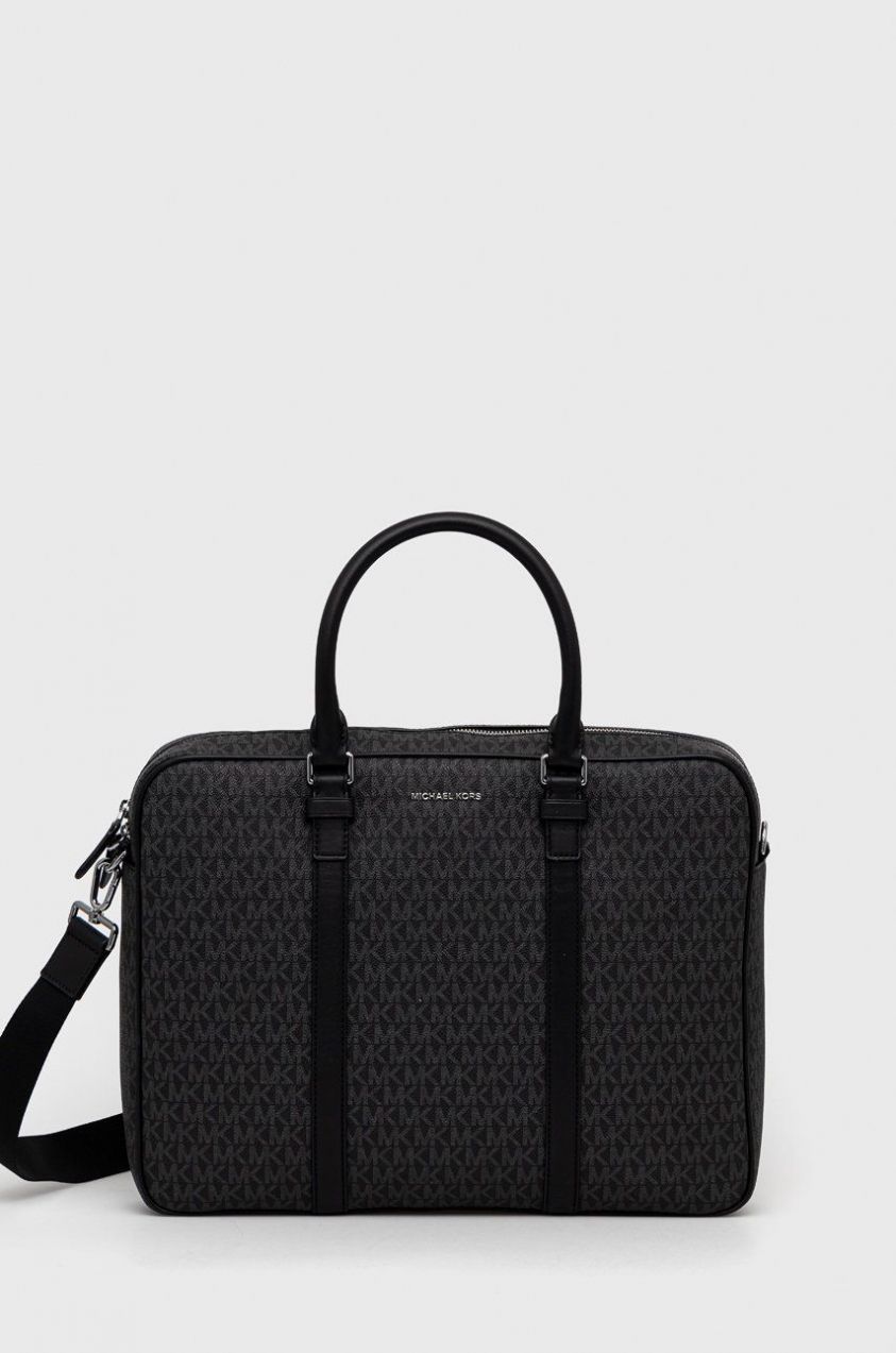 Taška na notebook Michael Kors čierna farba