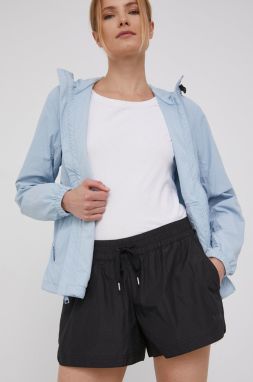 Šortky Helly Hansen dámske, čierna farba, jednofarebné, stredne vysoký pás