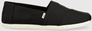 Espadrilky Toms Alpargata čierna farba