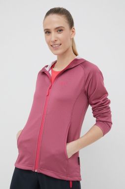 Športová mikina Jack Wolfskin Star dámska, fialová farba, jednofarebná