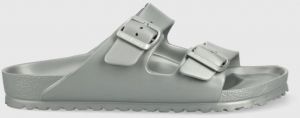Šľapky Birkenstock Arizona Eva pánske, strieborná farba