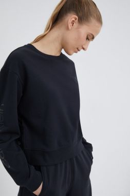 Tepláková mikina Calvin Klein Performance Modern Sweat dámska, čierna farba, jednofarebná