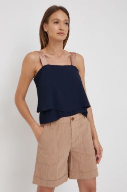 Top Dkny dámsky, tmavomodrá farba,