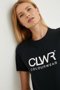Bavlnené tričko Colourwear čierna farba,