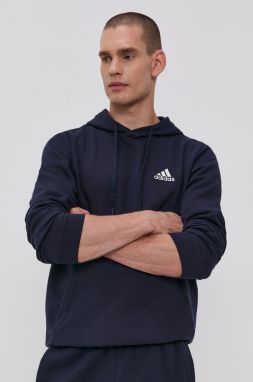 Mikina adidas H12216 pánska, tmavomodrá farba, jednofarebná galéria