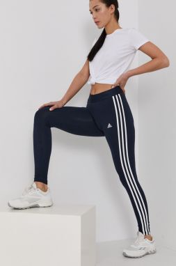 Legíny adidas H07771 dámske, tmavomodrá farba, jednofarebné