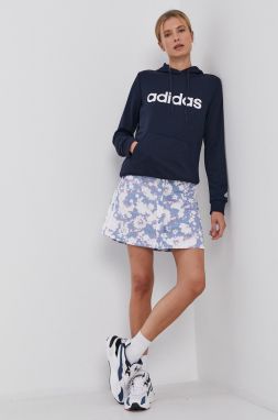Mikina adidas H07797 dámska, tmavomodrá farba, s potlačou