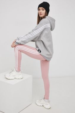Legíny adidas HD1828 dámske, ružová farba, jednofarebné