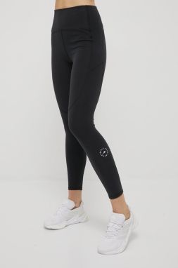 Tréningové legíny adidas by Stella McCartney HD9064 dámske, čierna farba, jednofarebné