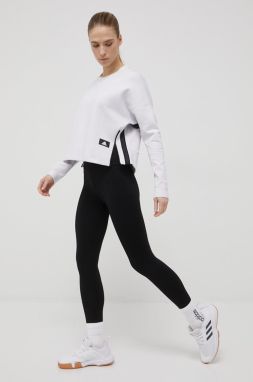Mikina adidas Performance HE3077 dámska, šedá farba, s nášivkou