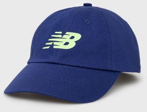 Bavlnená čiapka New Balance LAH13010VBE s potlačou