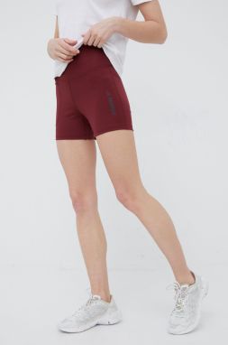 Športové krátke nohavice adidas TERREX Multi dámske, bordová farba, jednofarebné, vysoký pás
