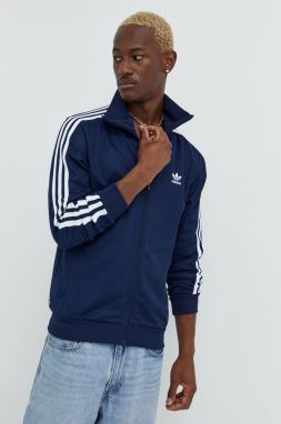 Mikina adidas Originals pánska, tmavomodrá farba, s nášivkou