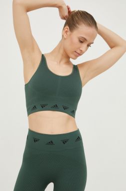 Športová podprsenka adidas Performance Aeroknit zelená farba,