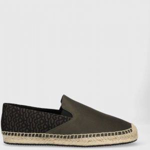 Espadrilky HUGO Sannes Slon zelená farba