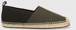 Espadrilky HUGO Sannes Slon zelená farba
