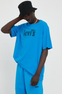Bavlnené tričko Levi's s potlačou