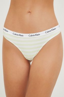 Tangá Calvin Klein Underwear zelená farba,