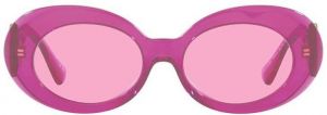 Slnečné okuliare Versace dámske, ružová farba galéria