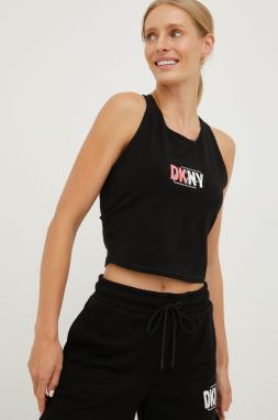 Top Dkny dámsky, čierna farba,