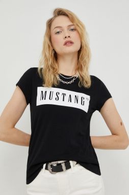 Tričko Mustang dámsky, čierna farba,